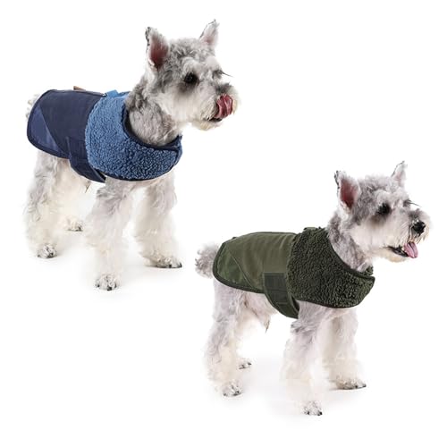 Abrigos gruesos para perros que sufren frío chaleco peludo básico de invierno 6