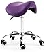 Produktbild Rolldrehstühle Sattel Hocker Höhenverstellbar Mit Rollen, Ergonomischer Für Lab, Praxis, Salon, Büromöbel