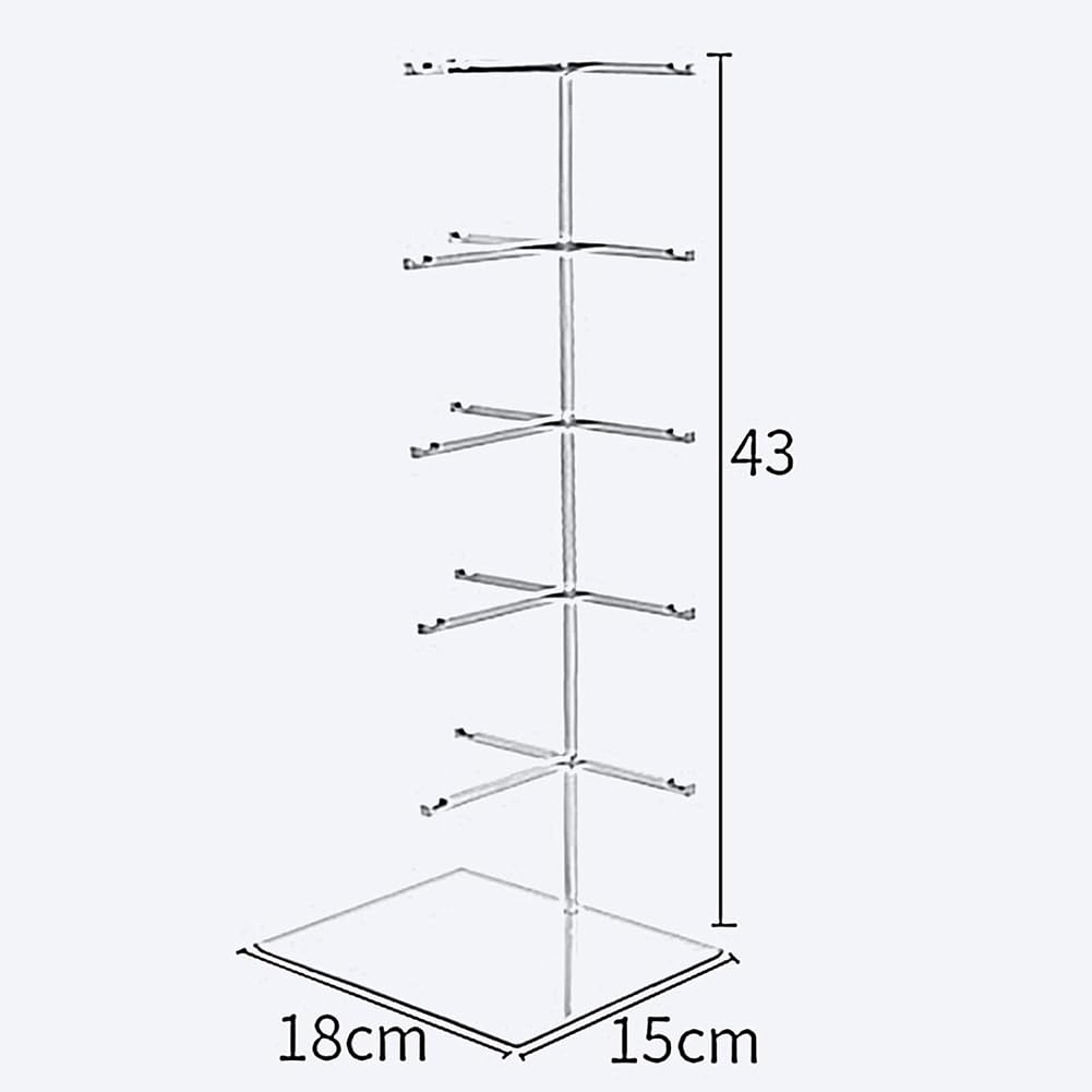 Espositore Moderno per Occhiali da Sole in Metallo Dorato A 5 Ripiani, Organizer per Occhiali da Sole, Portaocchiali da Vista per Tavolo, Scrivania, Bancone, Cassettiera,Silver