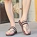 CYian Mens Sandals Slippers Rubber Flip Flops for Men Shoes with Fashion Eastic Strap or Stick Free Adjustment Indoor Outdoor-Brown 1-Size 10