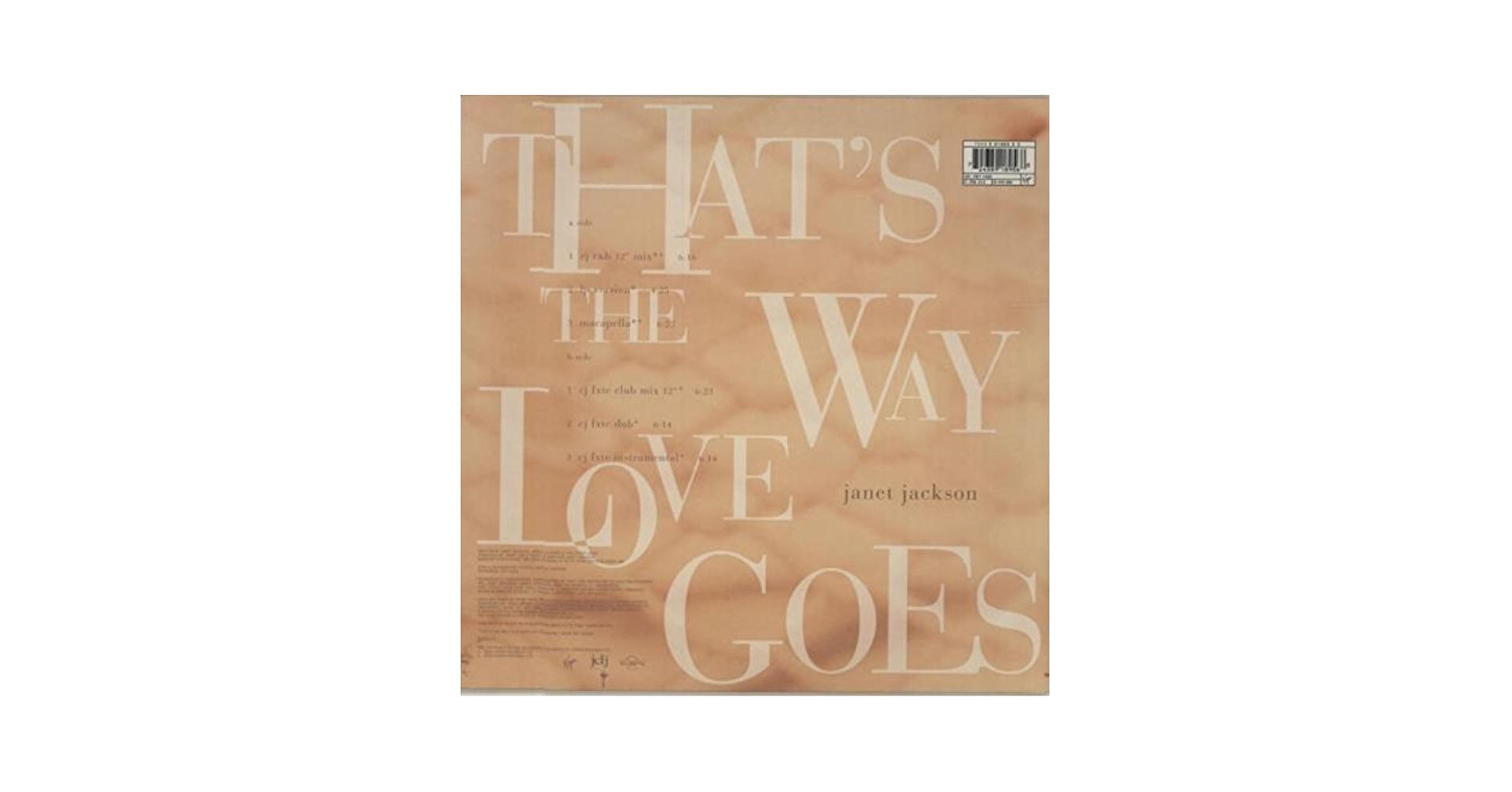 ジャネット・ジャクソン　That's The Way Love Goes　CD That's the Way Love Goes - Amazon.com Music