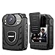 BOBLOV KJ21 Bodycam mit Audio-Aufnahme, 1296P 256GB Nachtsicht Polizei Sicherheit Körper Kameras Externe Aufbewahrung Schleife Aufnahme Unterstützung (Mit 256G Tf Karte)