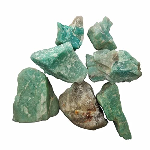 Amazonite Crystal Raw Stone Original Amazonite Raw Gemstone 200 Gm Crystal Amazonite Rough Raw Stone Material For Reiki Vastu Meditation Home Décor