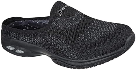 Skechers womens Commute Time - in Knit to Win Clog, Black/Black, 9 US | Image 2
