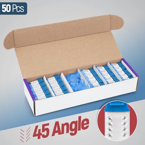 Prises Keystone CAT5e coudées à 45° pour éviter de plier vos câbles