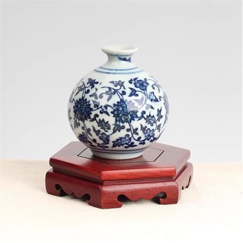 Tabouret hexagonal en palissandre avec base robuste pour objets d'art - 7