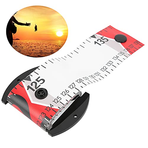 Vbestlife 138x5cm PVC Fish Measuring Ruler, Fish Measuring Tape Waterproof Fishing Measurement Tool(Red) - Image 2
