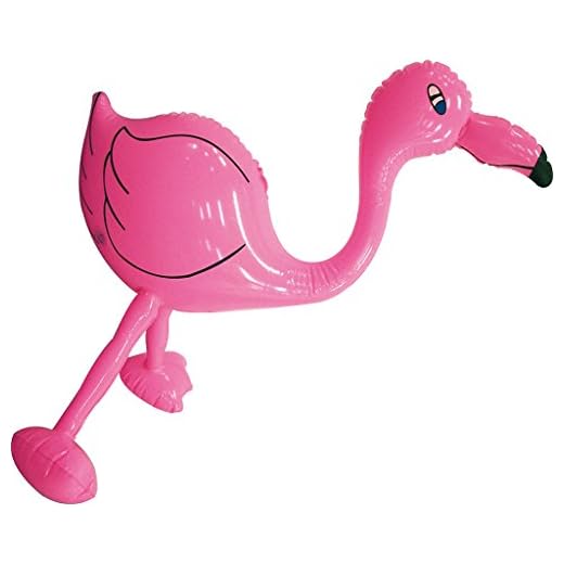 Uppblåsbar flamingo 61 cm, perfekt för fest rekvisita tillbehör