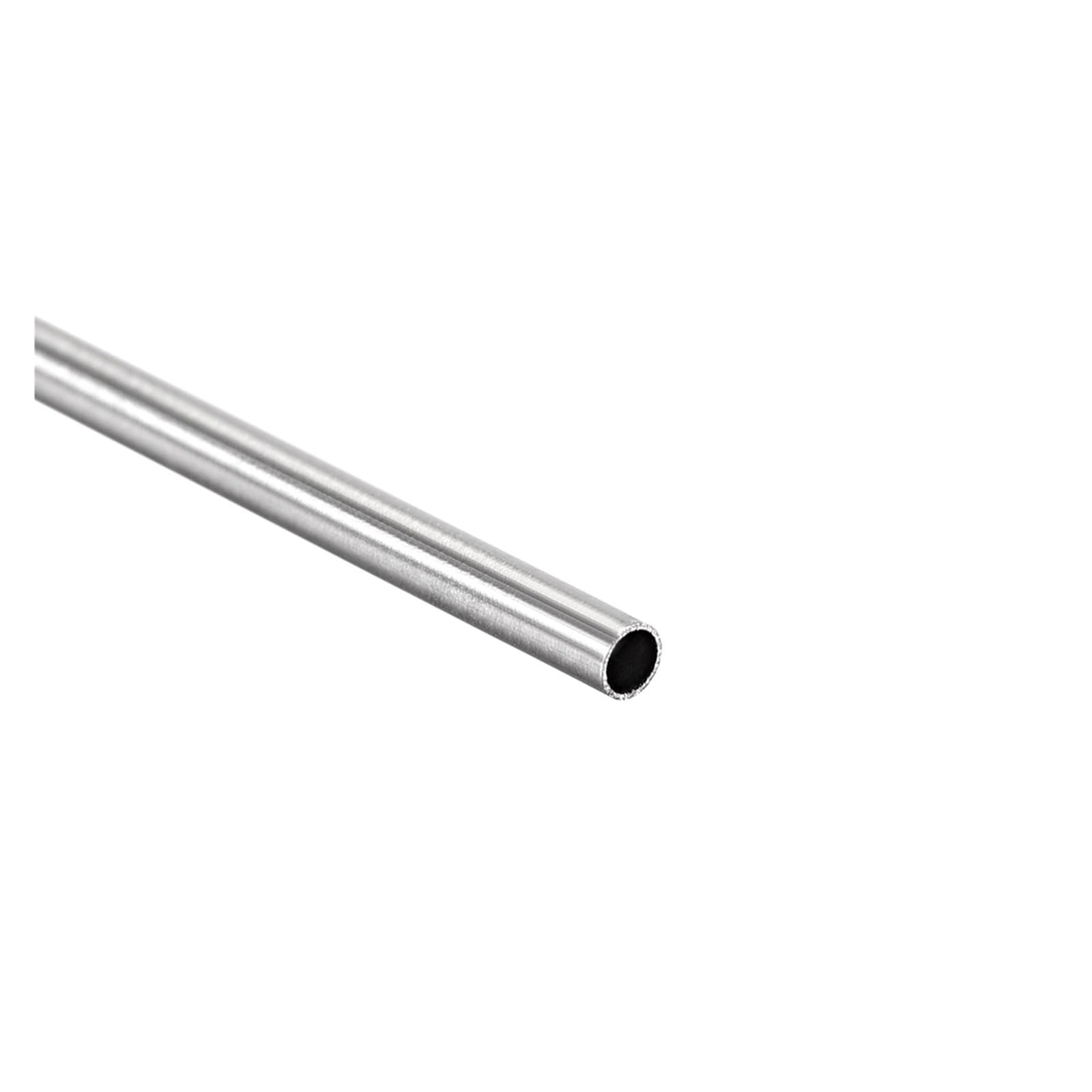 Kupferrohr, 4 Stück 304 Edelstahl-Rundrohre, 2 mm, 3, 5 Außendurchmesser, 250 Länge, nahtloses gerades Rohr(3mm x 0.2mm)