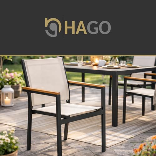 Chaise de balcon beige et anthracite pour vos repas d'été - 8