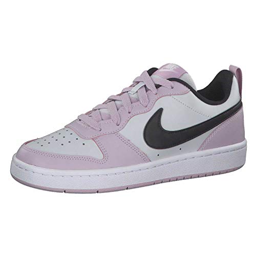 Nike Court Borough Low 2 Girls Shoes Size 6, Color: Photon Dust/Off Noir-Pink