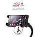 Macally Adjustable Gooseneck Tablet Holder & Phone Clip - Works with Phones & Tablets up to 8” - Flexible Phone Holder & Tablet Mount with Clip On Clamp for Desks up to 1.75” Thick (CLIPMOUNT),Black