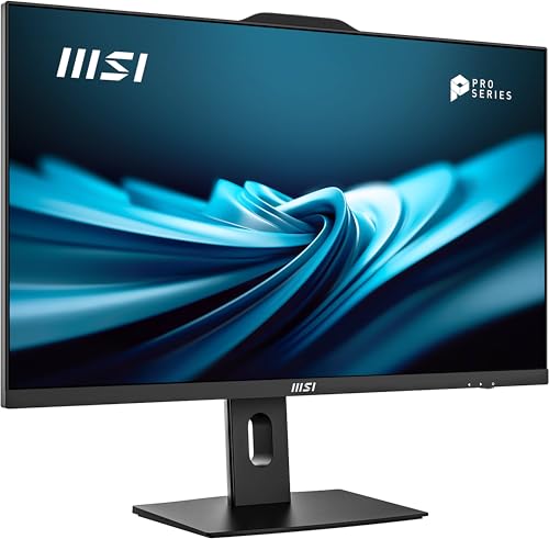 Image of msi Modern AM272P AIO Desktop: 27 inch FHD, Intel Core 5-120U, 16GB Memory, 1TB M.2 NVMe SSD, WiFi 6E, BT 5.3, Windows 11 Home: Black 1M-822US