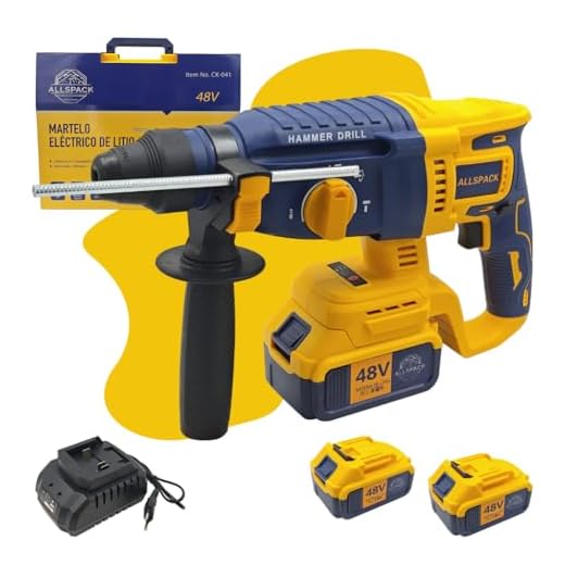 Martelete 5kg Furadeira de Impacto Rotativo 48v Rompedor Demolidor Perfurador 4500w CK-041