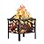 15.7 inch Small Fire Pit for Outside, Outdoor Wood Burning Fire Pit, Small Bonfire Pit,Firepit Bowl for Patio Camping Backyard Deck Picnic Porch