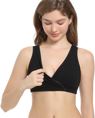 3 Pack Cotton Maternity Nursing Bras Breastfeeding Sleep Bra Pregnancy Bralette2