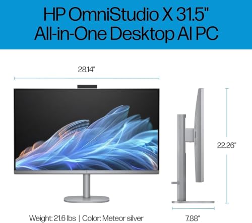 Image of HP OmniStudio X All-in-One Desktop PC 31.5 inch 4K UHD Display Ultra 7-256V