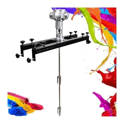 Mezcladora eléctrica de tanques, agitador de pintura con soporte, equipo for mezclar pintura, for agitador disolvente de tinta(Small5cylinders)