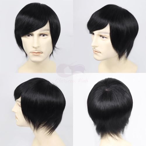 Image of COMFORT Monofilament Hair Patch for Men | 100% Human Hair Wig Original | Natural Look Durable Toupee | Non Surgical Replacement System | Use with Clips, Glue or Tape | (Natural Black, 10x8)