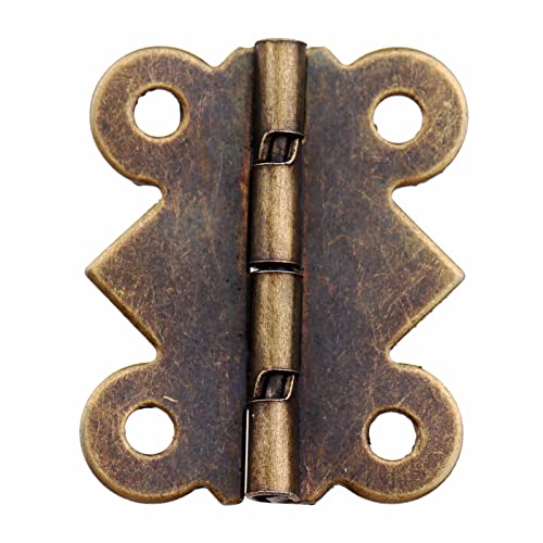 6 unids/set joyería antigua caja de madera caja de palanca pestillo con bisagras de gabinete accesorios de muebles Hardware Vintage de hierro