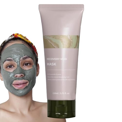 Mascarillas de barro de alivio para el rostro, mascarillas de barro de recuperación coreana, mascarilla de arcilla para limpieza profunda de poros, mascarillas faciales hidratantes para control aceite