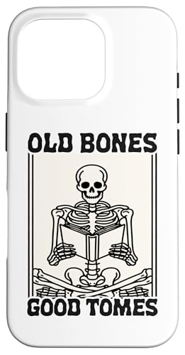 Old Bones Good Tomes Book Lover Bookworm �X�P���g���u�b�N �X�}�z�P�[�X iPhone 16 Pro �p