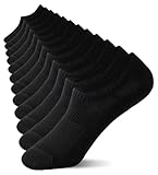 Irisbear Womens No Show Socks Thin Cotton Non Slip Low Cut Socks Black 9-11