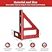WolfPawn Red 3D Multi-Angle Measuring Tool,45/90 Degree Aluminum Alloy Woodworking Square Protractor, Drawing Line Ruler, Miter Triangle Ruler Layout Measuring Tool for Woodworking