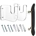 Skateboard Deck Wall Mount - Hanger for Deck - Skateboard Hanger Wall Mount - for Lovers Living Room Garage Shop Studio Ski Indoor Outdoor