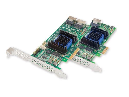 Contrôleur SAS Adaptec 2271700-r carte d'extension Serial ATA/600 PCIe x1 pour serveur informatique