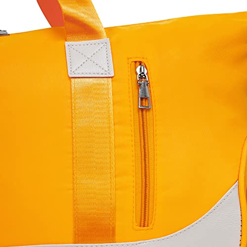 Image of Furn Aspire Lightweight Waterproof Sports Fitness Gym Duffel Yoga Weekend Travel Bag with Separate Shoes Compartment & Wet Pocket Men & Women (I. Yellow)