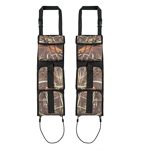 DETECH 1 Pair Truck Front Seat Storage Gun Sling Hunting Car Hanger Rifle Carrier Pouch Gun Holster Bag with Pockets Concealed Seat Gun Rack Multicolor