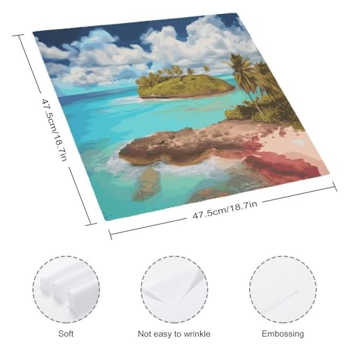 Servilletas de Tela Caribbean Scenery 4 pcs miniatura 2