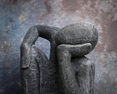 Steinfigur Träumer Steinguss Schiefergrau - 4260185272821 Steinfigur Träumer Steinguss Schiefergrau