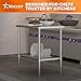 HOCCOT All Stainless Steel Work Table, Heavy Duty Prep Table 24x36 Inch with Stainless Steel Undershelf & Replaceable Feet(Without Casters) Commercial Workstation for Restaurant Kitchen Garage Outdoor