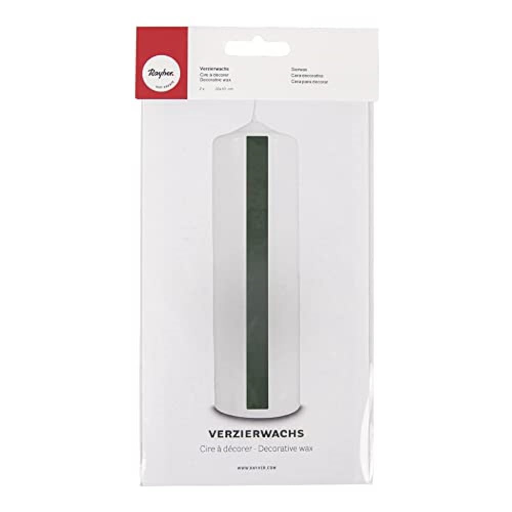 RAYHER Wax Foil 20 x 10 cm Pack of 2 Dark Green 3103713