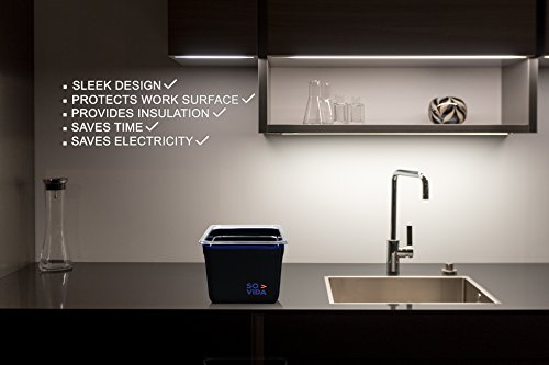So-Vida Sous Vide Container Sleeve Compatible For The Lipavi Cl10 / Everie Evc-12 Quart/Wyzerpro - Protects Your Work Surfaces And Saves You Electricity From Increased Insulation #TOP2
