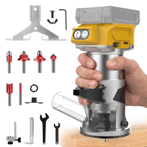 Cordless Brushless Router for Dewalt 20V Max Batteries