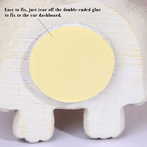 Suehoza BJSUEHOZA Car Dashboard Shaking Dog Adornments - 1Pcs Car Bobbleheads Shake Head Toy Bobble Dog Resin Simulation thumb #4