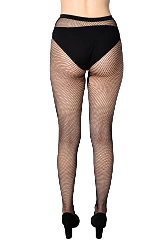 Frenchic Seamless Fishnet Lace Stocking Sexy Tights Extended Sizes (Pack of 4)4