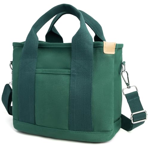 Image of IwIeIaIrI Small Tote Bag for Women,Canvas Mini Tote Bags with Zipper and Multi Pockets,Kids,Girls,Friends Gift 2026