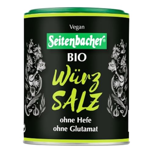 Seitenbacher Bio Würz Kräuter Salz I Vegan I ohne Glutamat I hoher Salzkraft I Himalaya I 6er Pack (6 x 200 g)
