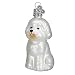 Old World Christmas Ornaments: Bichon Frise Glass Blown Ornaments for Christmas Tree