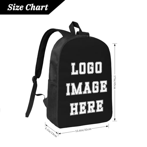 Personalized Backpack For Women Men,Custom Backpack Design Your Own Large Work Laptop Bag With High Volume Casual Packet - 17inchs2