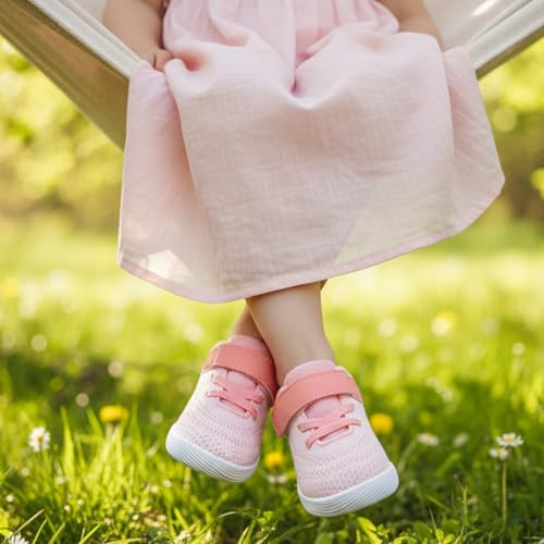 Image of MORENDL Toddler Sneakers Baby Boys & Girls Barefoot Shoes Lightweight Breathable Walking Running Tennis Athletic Sport Shoes