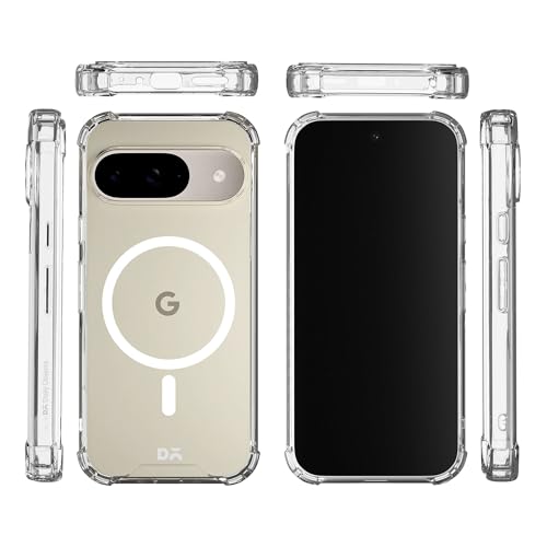 Image of DailyObjects Clear Magnetic Phone Case Cover Compatible with Google Pixel 9 | Wireless Charging Slim Back Cover | 2 Layer Edge Protection & Shockproof