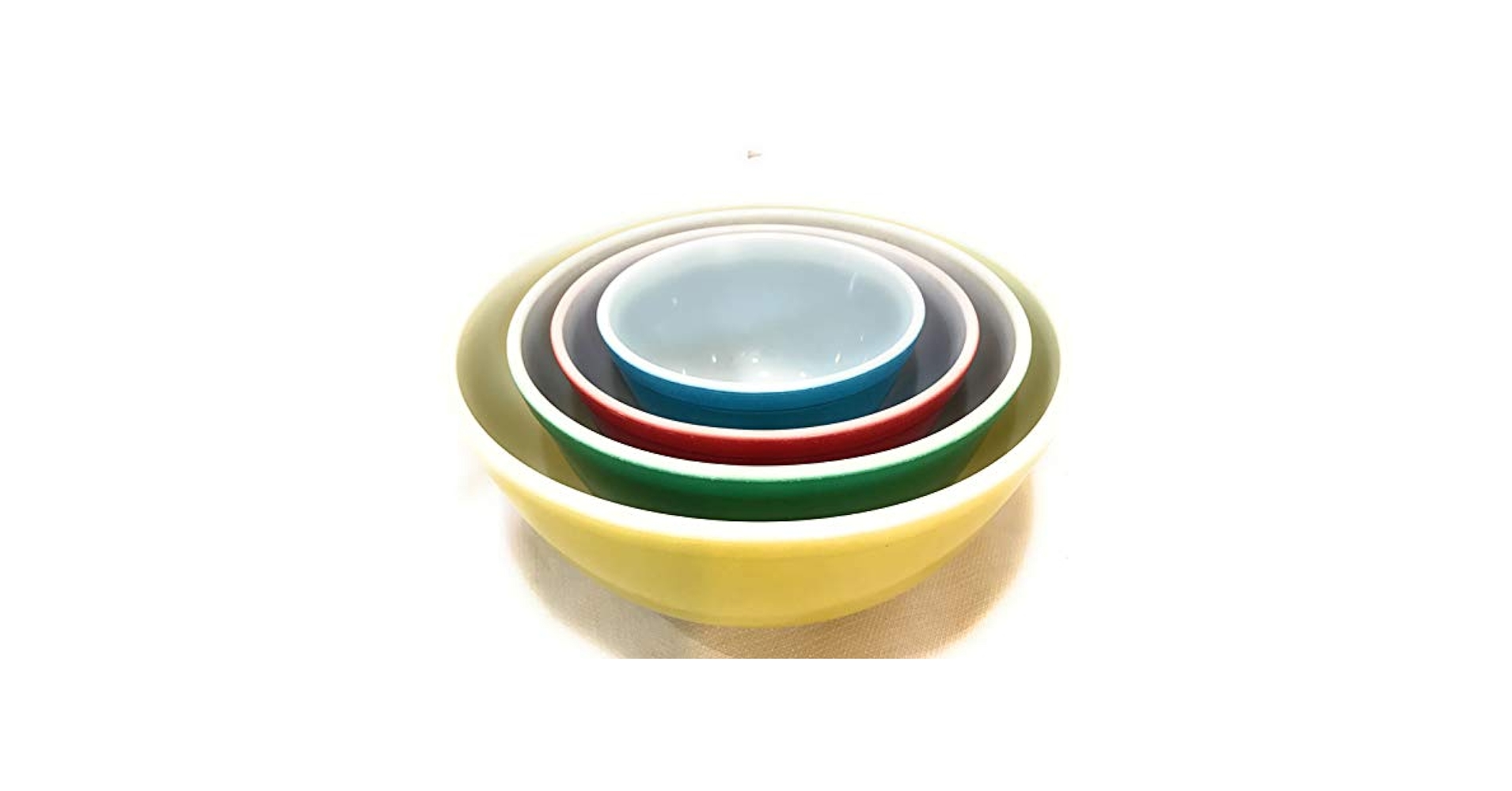 Amazon.com: VINTAGE 1940'S PYREX PRIMARY COLORS MIXING BOWL