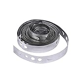 Oatey 33989, 28 Ga. 3/4-Inch x 10-Feet, Metallic Galvanized Tab Tape, Foot