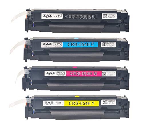 【Maaa】Canon 054H トナーカートリッジ 4色セット×2 Amazon.co.jp: ZAZ CRG-054H （高容量）キャノン 互換 トナー