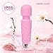 GWWJGSN Portable Wireless Massager - 8 Speeds, 20 Modes, for Neck, Back, Arms, and Legs Muscle Relaxation (Rose Pink)